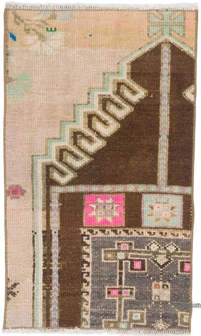 Vintage Turkish Hand-Knotted Rug - 1' 9" x 2' 10" (21" x 34")