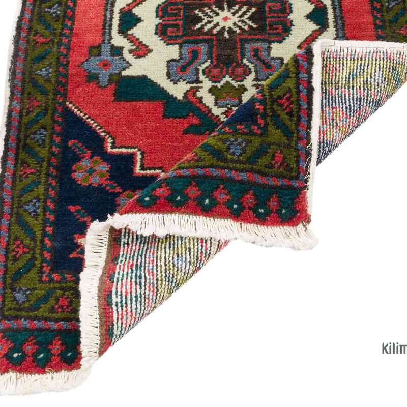 El Dokuma Vintage Halı - 59 cm x 108 cm - K0062717