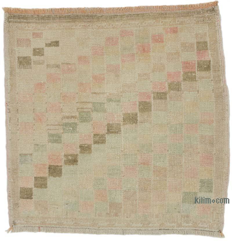 Alfombra Vintage Turca Anudada a Mano - 80 cm x 80 cm - K0062730