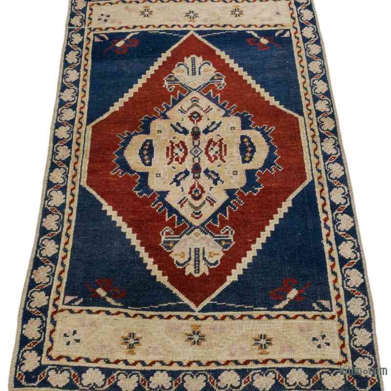 El Dokuma Vintage Halı - 50 cm x 92 cm - K0062743