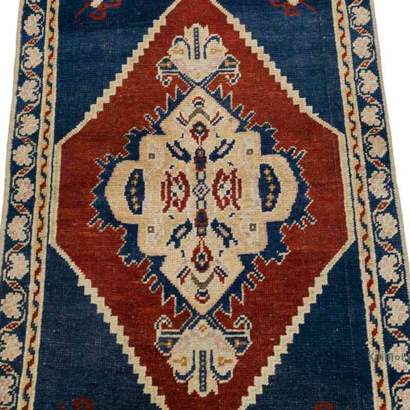 El Dokuma Vintage Halı - 50 cm x 92 cm - K0062743
