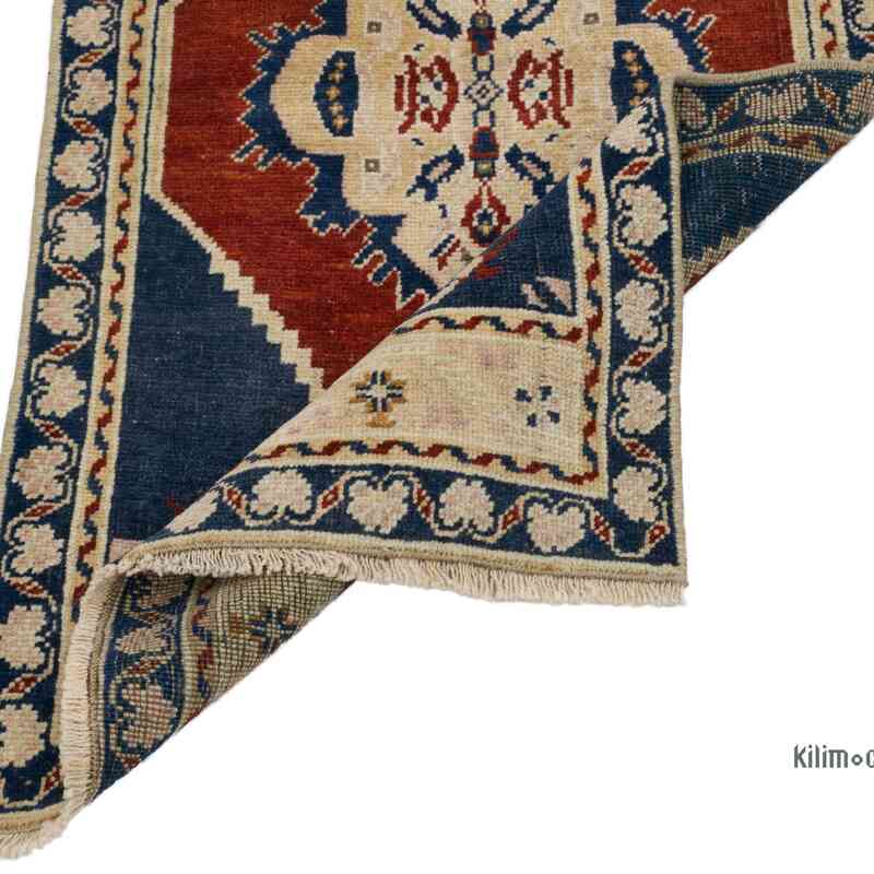El Dokuma Vintage Halı - 50 cm x 92 cm - K0062743