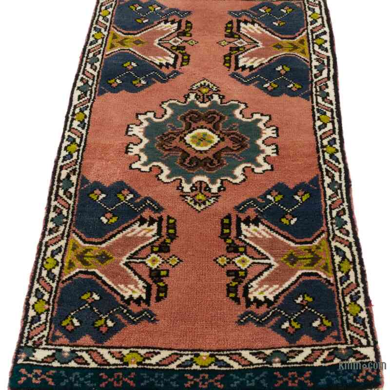 El Dokuma Vintage Halı - 50 cm x 107 cm - K0062777
