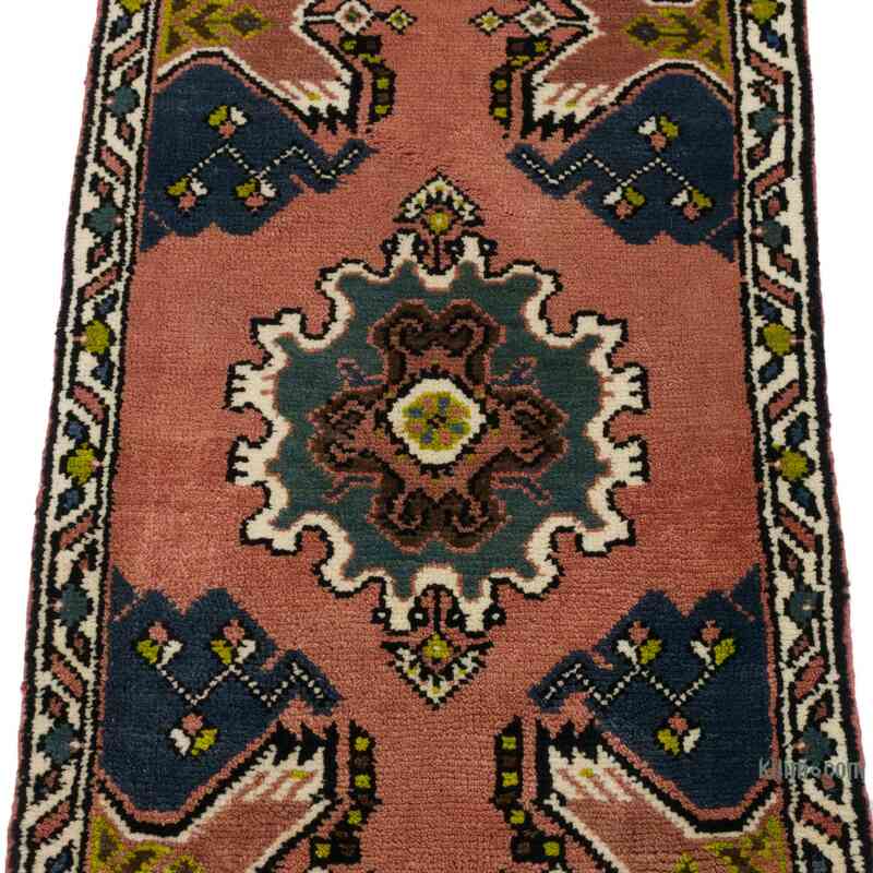 El Dokuma Vintage Halı - 50 cm x 107 cm - K0062777