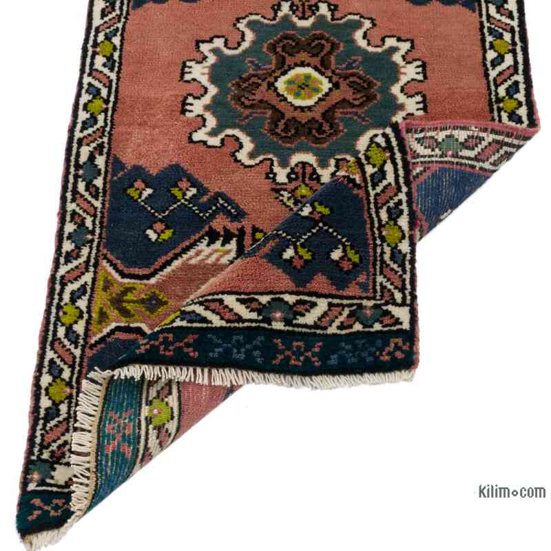 El Dokuma Vintage Halı - 50 cm x 107 cm - K0062777
