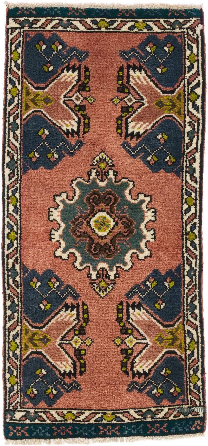 El Dokuma Vintage Halı - 50 cm x 107 cm - K0062777