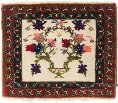 Vintage Turkish Hand-Knotted Rug - 2'  x 1' 8" (24" x 20")