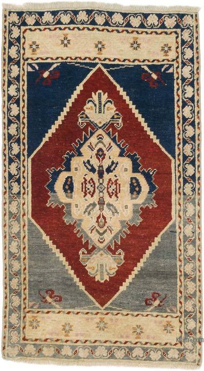 El Dokuma Vintage Halı - 51 cm x 91 cm