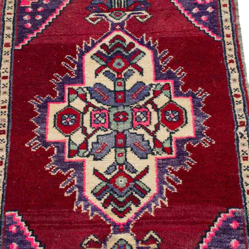 Alfombra Vintage Turca Anudada a Mano - 56 cm x 99 cm - K0062794