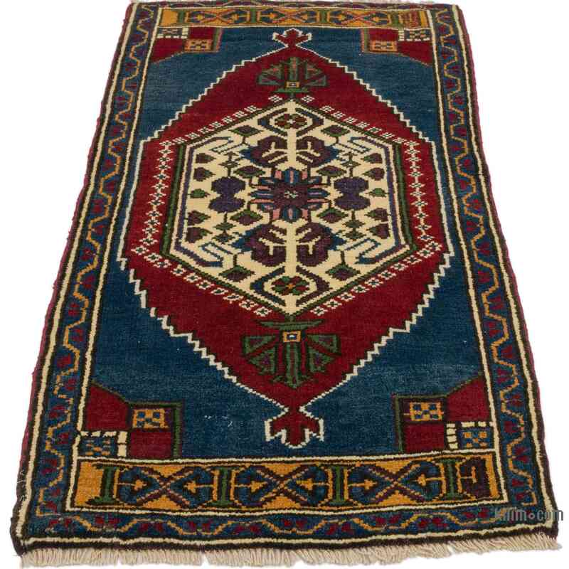 Vintage Turkish Hand-Knotted Rug - 2' 2" x 3' 8" (26" x 44") - K0062806