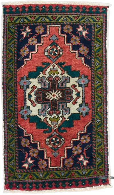 El Dokuma Vintage Halı - 57 cm x 100 cm