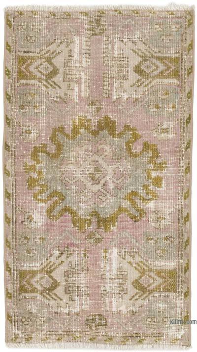 El Dokuma Vintage Halı - 51 cm x 90 cm