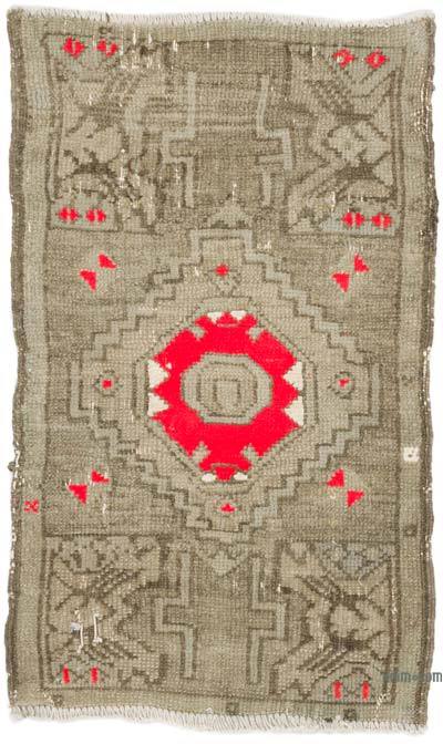 El Dokuma Vintage Halı - 50 cm x 81 cm