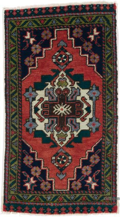 Vintage Turkish Hand-Knotted Rug - 1' 10" x 3' 3" (22" x 39")