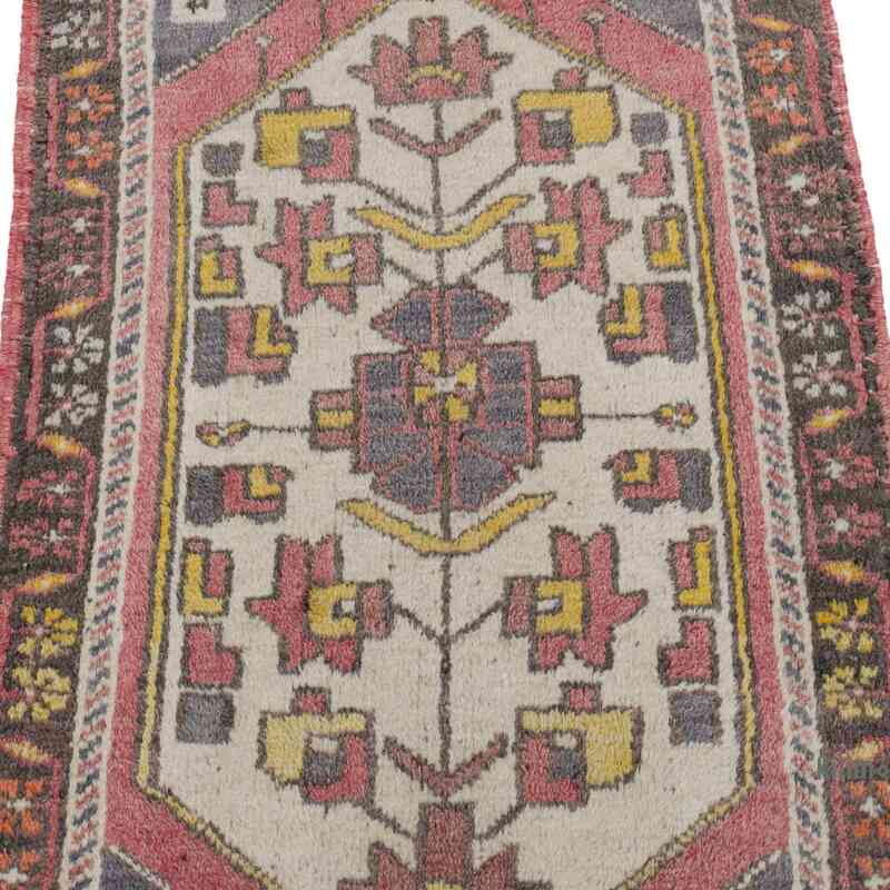 Alfombra Vintage Turca Anudada a Mano - 59 cm x 103 cm - K0062840
