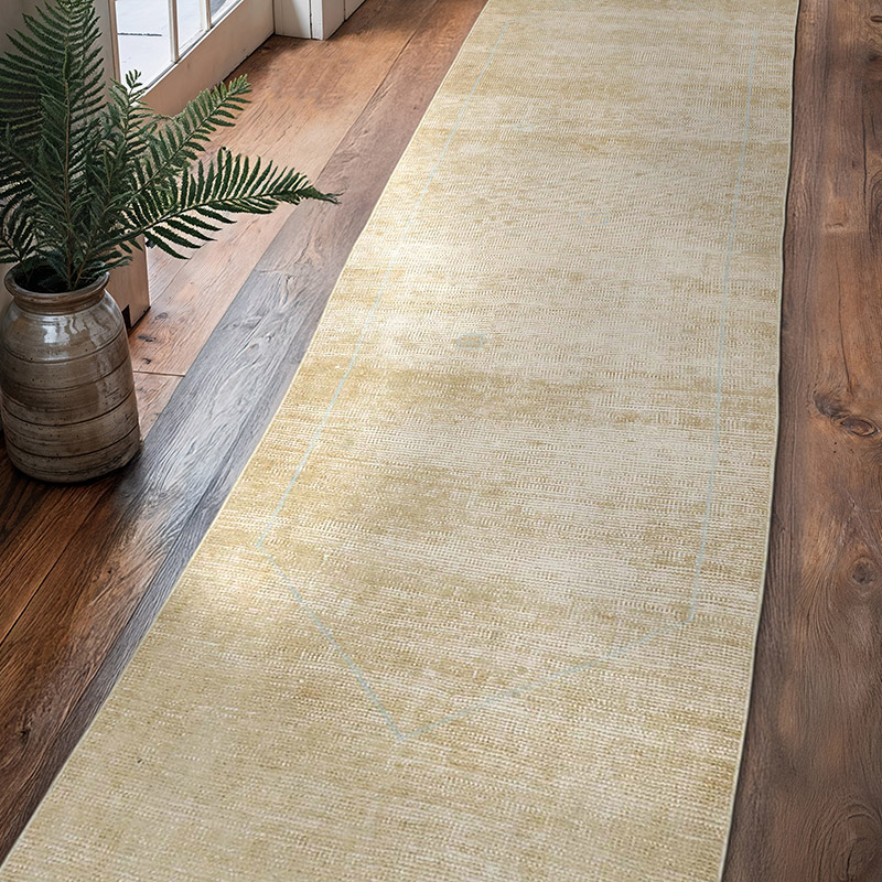 Vintage Turkish Hand-Knotted Rug - 2' 6" x 10' 8" (30" x 128") - K0062842