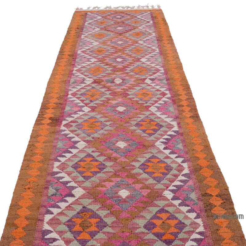 Alfombra Kilim Tribal Vintage - 92 cm x 315 cm - K0062858