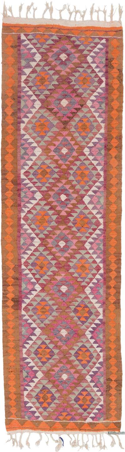 Alfombra Kilim Tribal Vintage - 92 cm x 315 cm