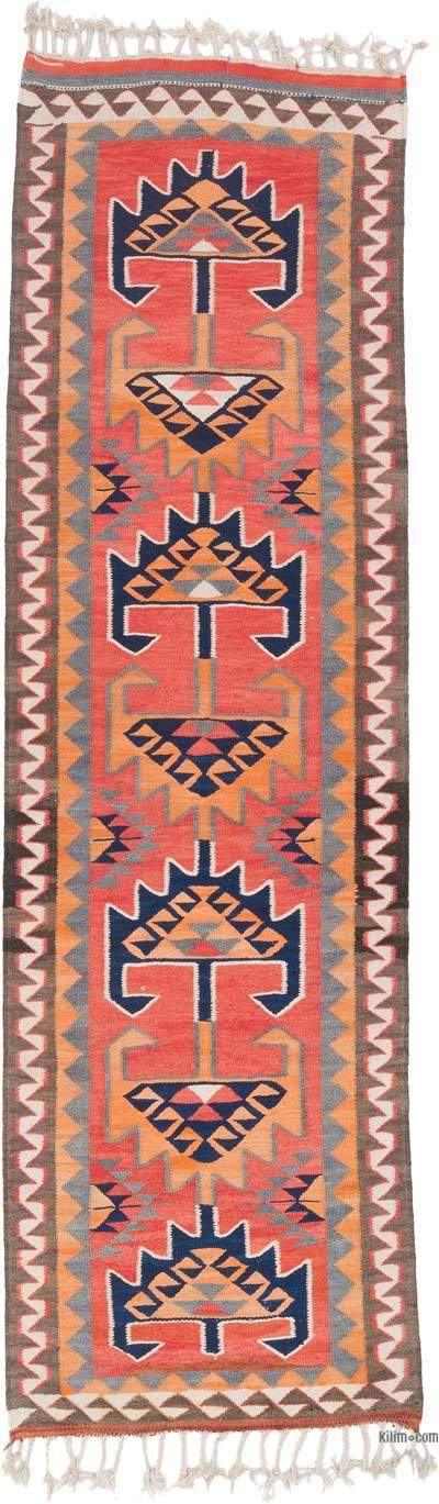 Vintage Anadolu Kilim Yolluk - 103 cm x 347 cm