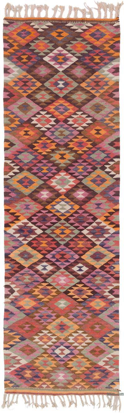 Vintage Tribal Kilim Runner - 2' 11" x 9' 10" (35" x 118")