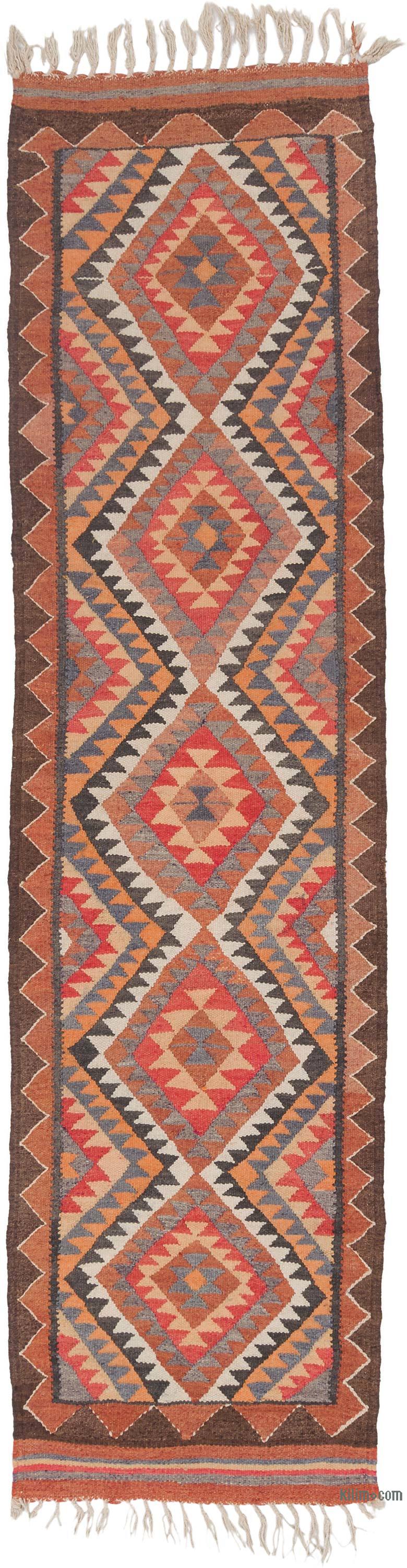 Vintage Anadolu Kilim Yolluk - 86 cm x 326 cm - K0062900