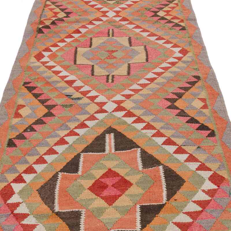 Alfombra Kilim Tribal Vintage - 100 cm x 346 cm - K0062903