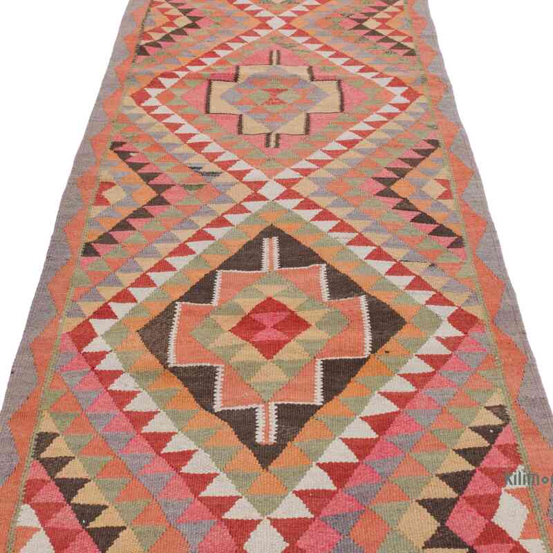 Alfombra Kilim Tribal Vintage - 100 cm x 346 cm - K0062903
