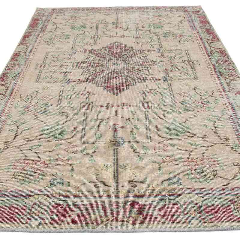 Alfombra Vintage Turca Anudada a Mano - 147 cm x 245 cm - K0062904