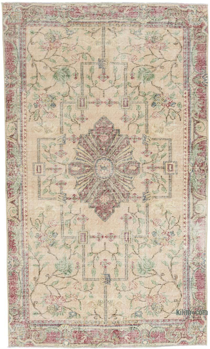 Alfombra Vintage Turca Anudada a Mano - 147 cm x 245 cm - K0062904
