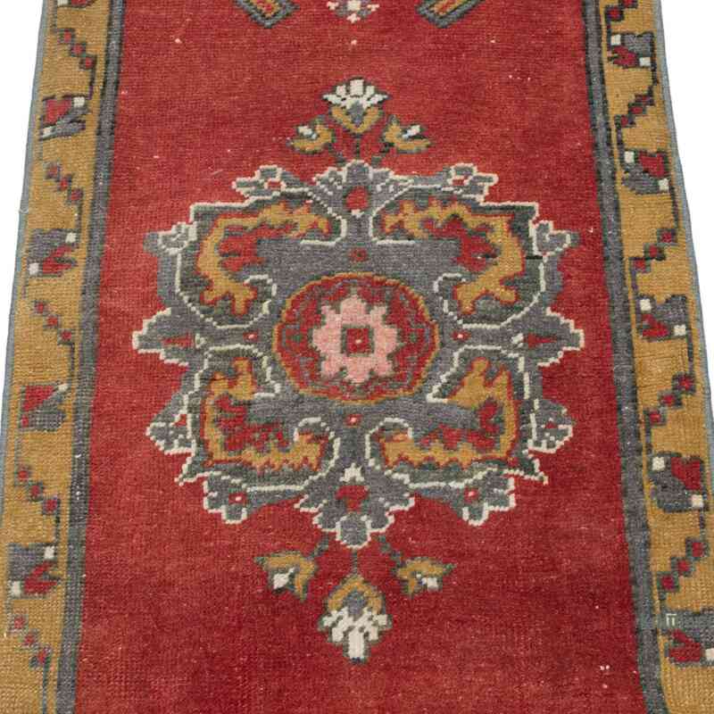El Dokuma Vintage Halı - 50 cm x 102 cm - K0062908