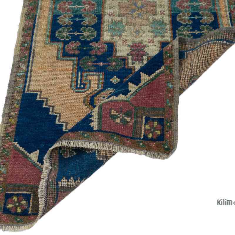 El Dokuma Vintage Halı - 56 cm x 105 cm - K0062909