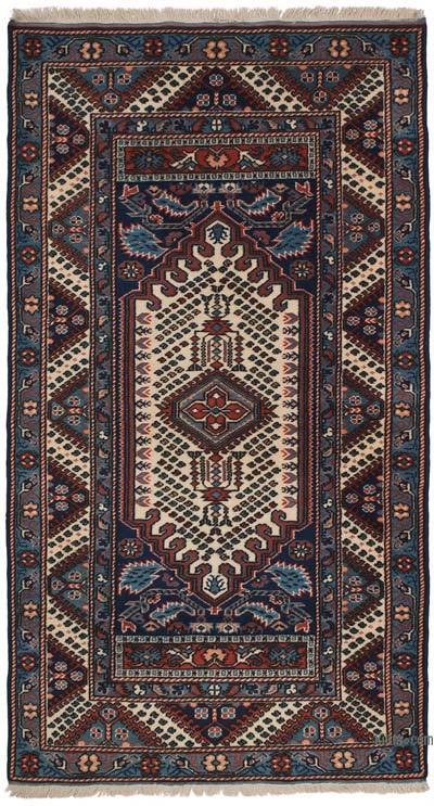 El Dokuma Vintage Halı - 108 cm x 195 cm