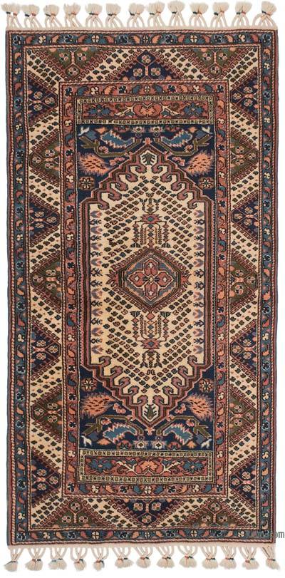 El Dokuma Vintage Halı - 100 cm x 192 cm
