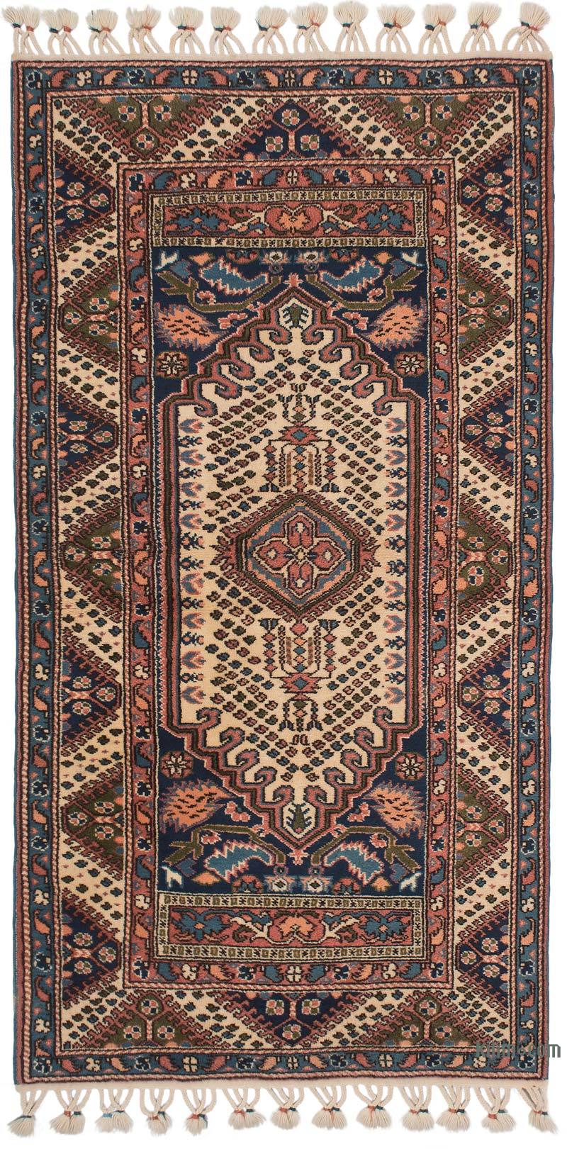 El Dokuma Vintage Halı - 100 cm x 192 cm - K0063078
