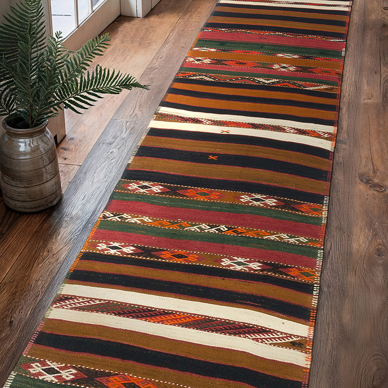 Corredor Vintage Malatya Kilim - 82 cm x 342 cm - K0063087