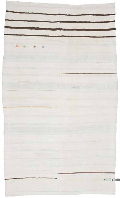 Vintage Anatolian Hemp Kilim Rug - 6' 2" x 10' 4" (74" x 124")