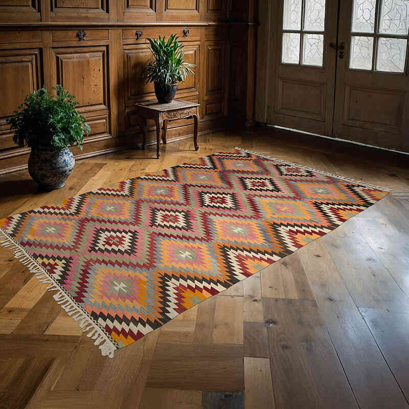 Alfombra Vintage Afyon Kilim - 172 cm x 266 cm - K0063094
