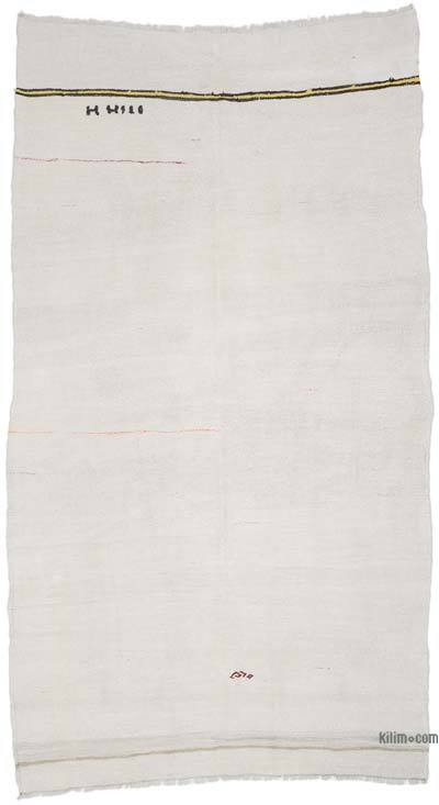 Vintage Anatolian Hemp Kilim Rug - 5' 10" x 10' 6" (70" x 126")
