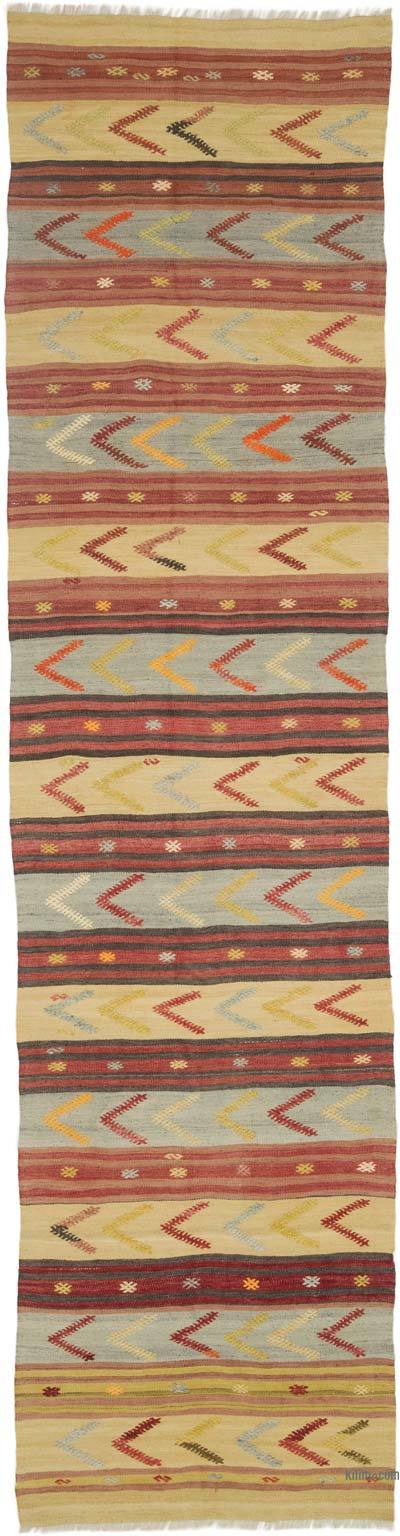 Vintage Sivas Kilim Runner - 2' 9" x 10' 11" (33" x 131")