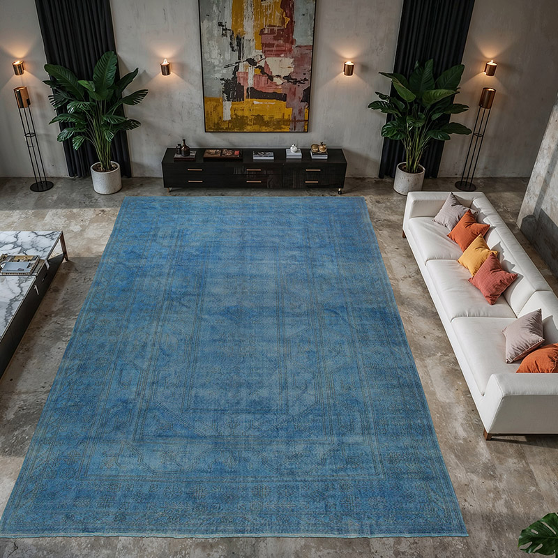 New Over-dyed Hand-Knotted Turkish Rug - 10' 3" x 14' 10" (123" x 178") - K0063123