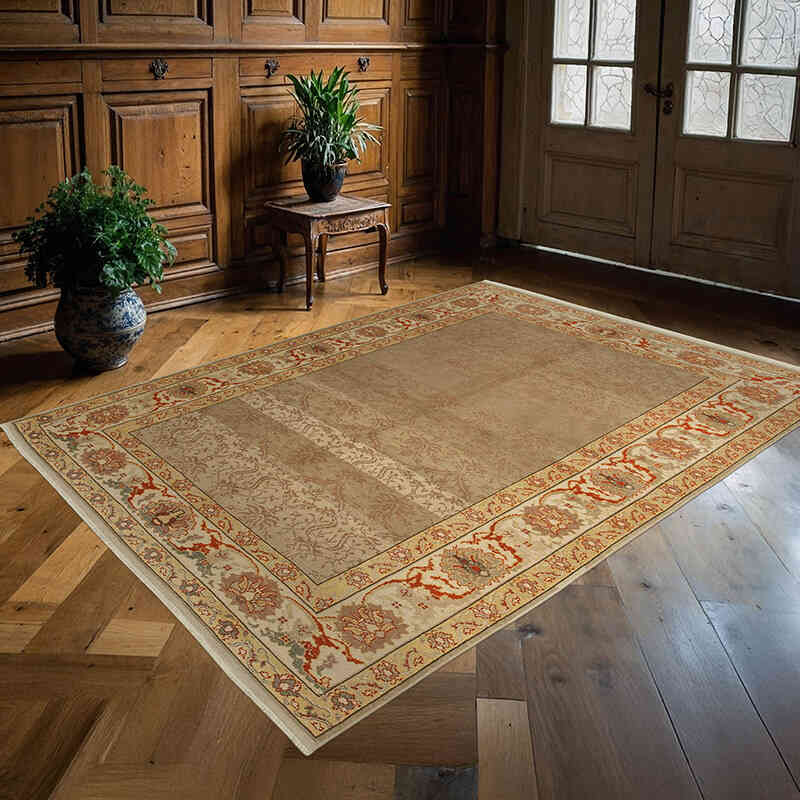 Nueva Alfombra Oushak Tejida a Mano - 176 cm x 235 cm - K0063125