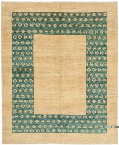 New Hand Knotted Wool Oushak Rug - 6' 6" x 7' 10" (78" x 94")