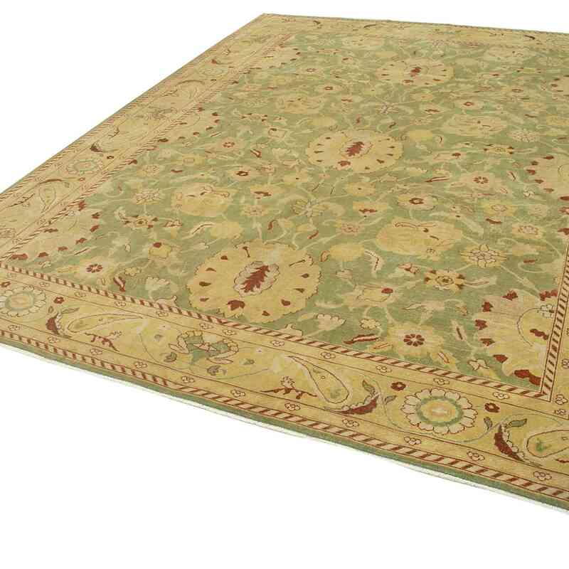 New Hand Knotted Wool Oushak Rug - 8' 9" x 11' 3" (105" x 135") - K0063135