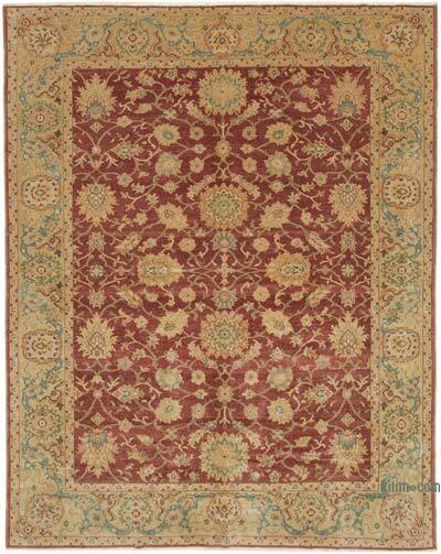 New Hand Knotted Wool Oushak Rug - 8' 5" x 10' 6" (101" x 126")