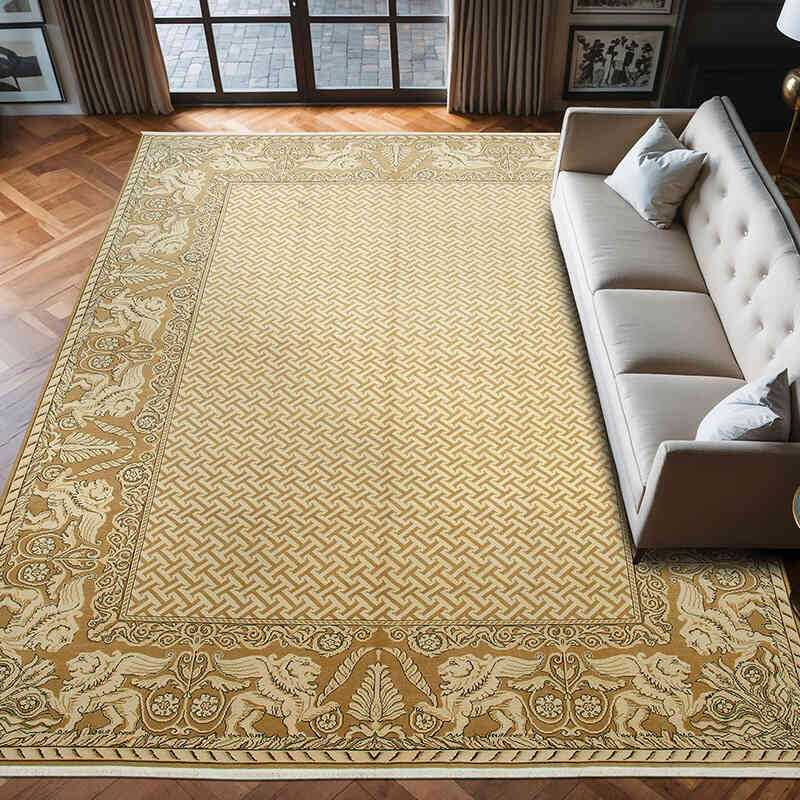 New Hand Knotted Wool Oushak Rug - 9' 11" x 13' 5" (119" x 161") - K0063150