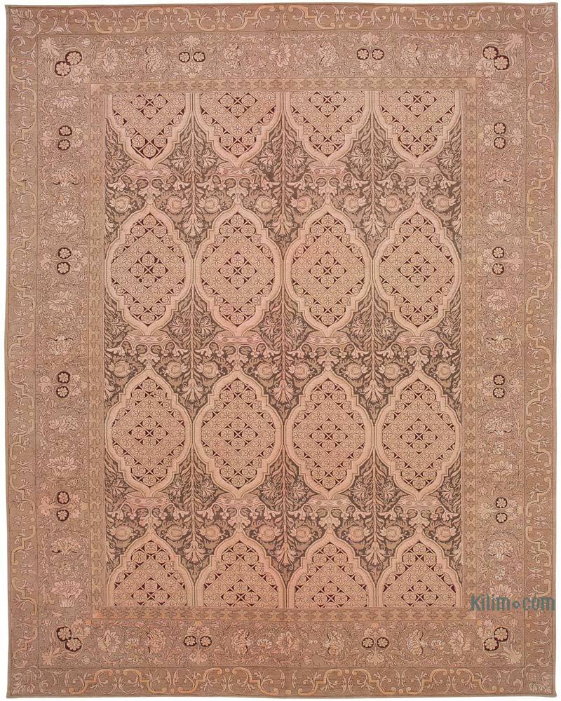 New Hand Knotted Wool Oushak Rug - 10' 2" x 12' 11" (122" x 155") - K0063151
