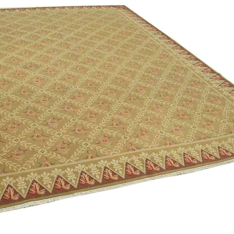 New Hand Knotted Wool Oushak Rug - 8' 10" x 11' 7" (106" x 139") - K0063152
