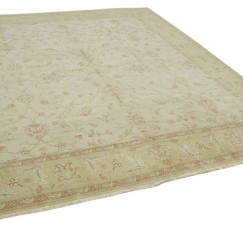 New Hand Knotted Wool Oushak Rug - 10'  x 11' 3" (120" x 135") - K0063159