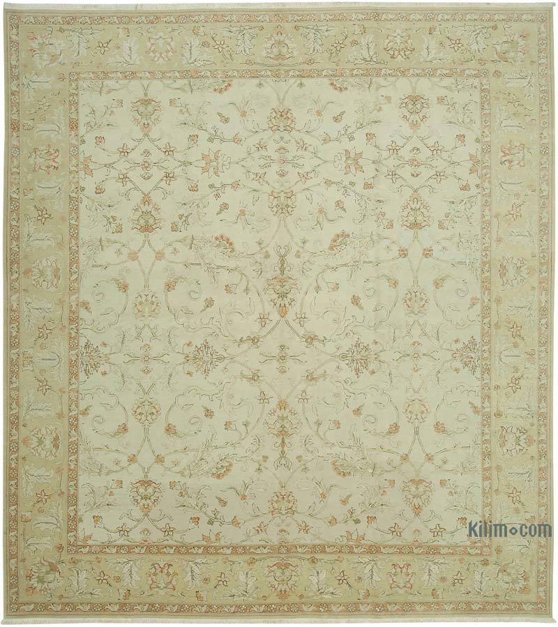 New Hand Knotted Wool Oushak Rug - 10'  x 11' 3" (120" x 135") - K0063159