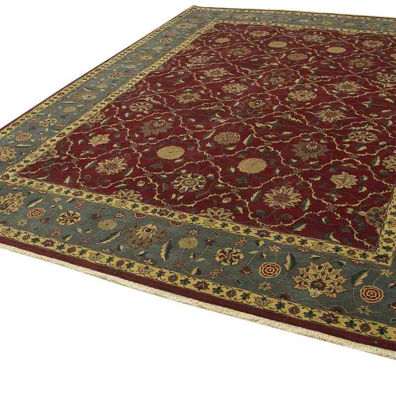 New Hand Knotted Wool Oushak Rug - 9'  x 11' 8" (108" x 140") - K0063162
